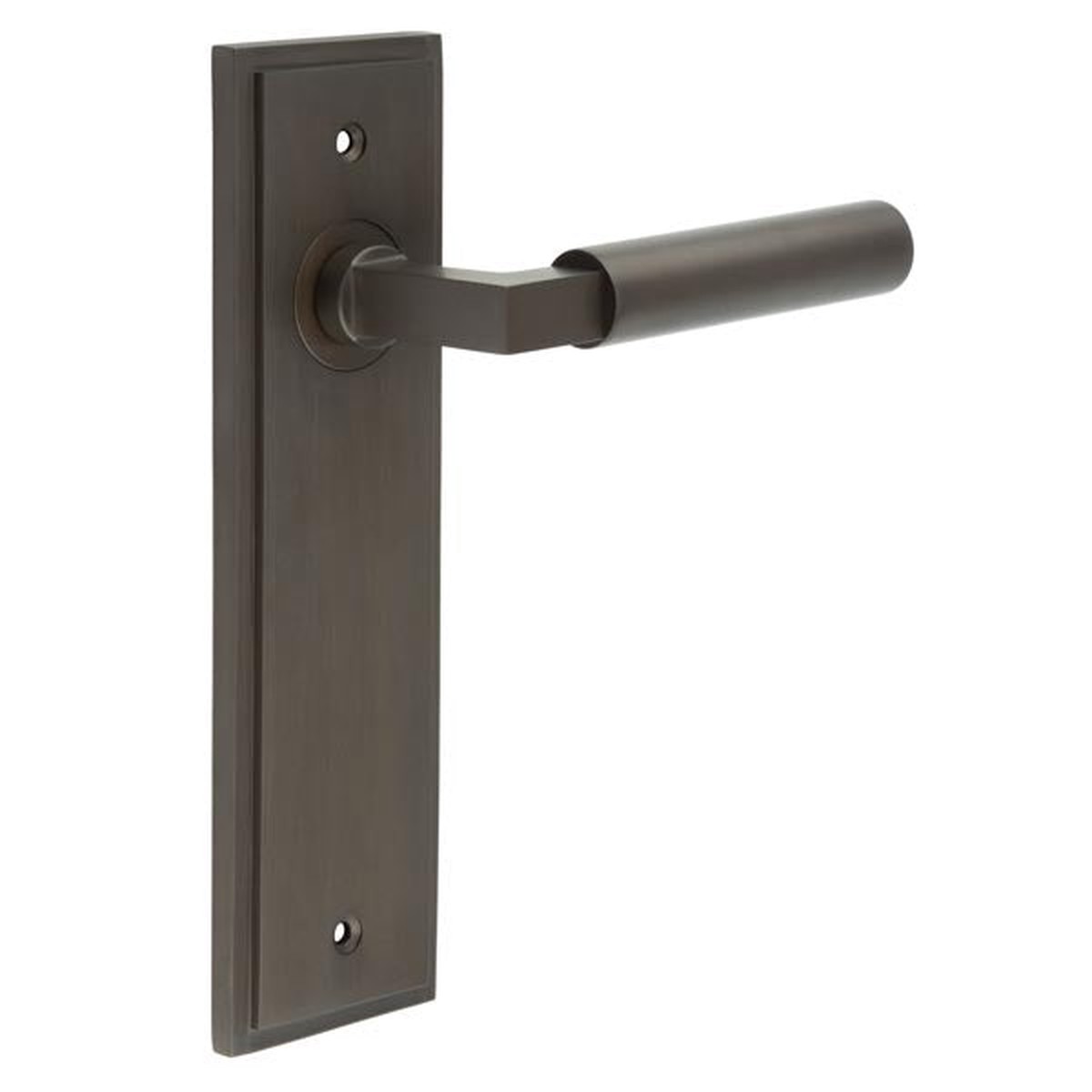 Burlington - Westminster Door Handle Latch Backplate Dark Bronze