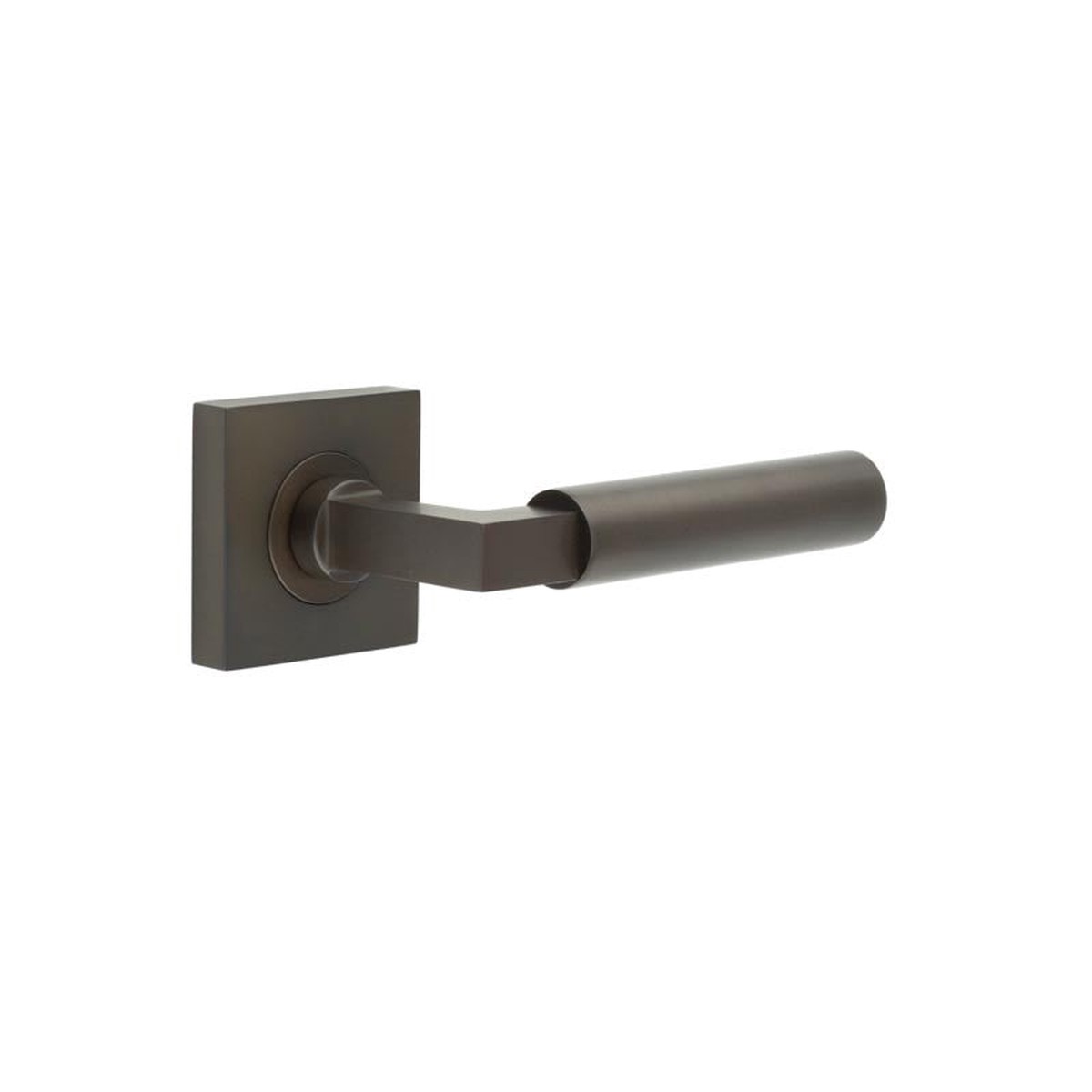Burlington - Westminster Door Handles Square Plain Dark Bronze