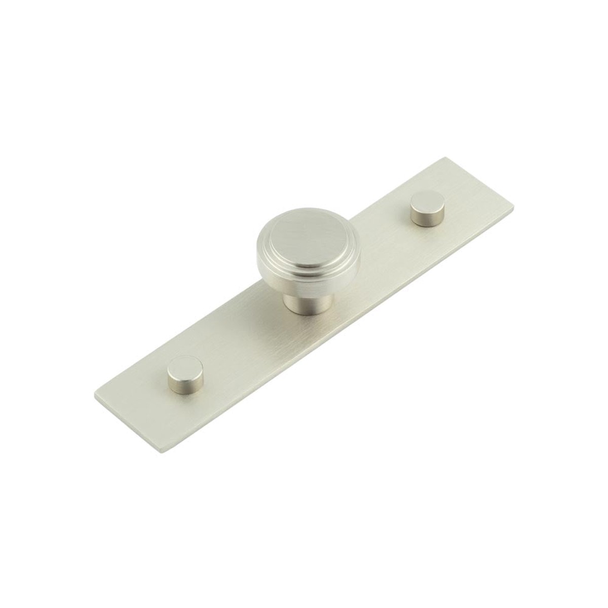 Hoxton - Cropley Cupboard Knobs 30mm Plain Backplate Satin Nickel