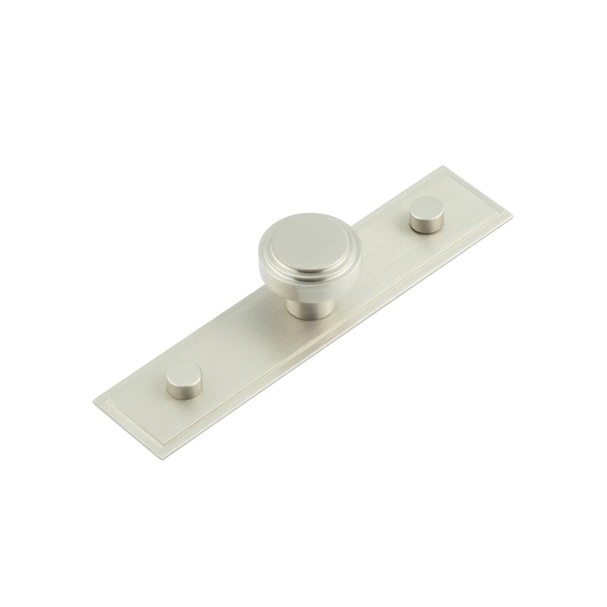 Hoxton - Cropley Cupboard Knobs 30mm Stepped Backplate Satin Nickel