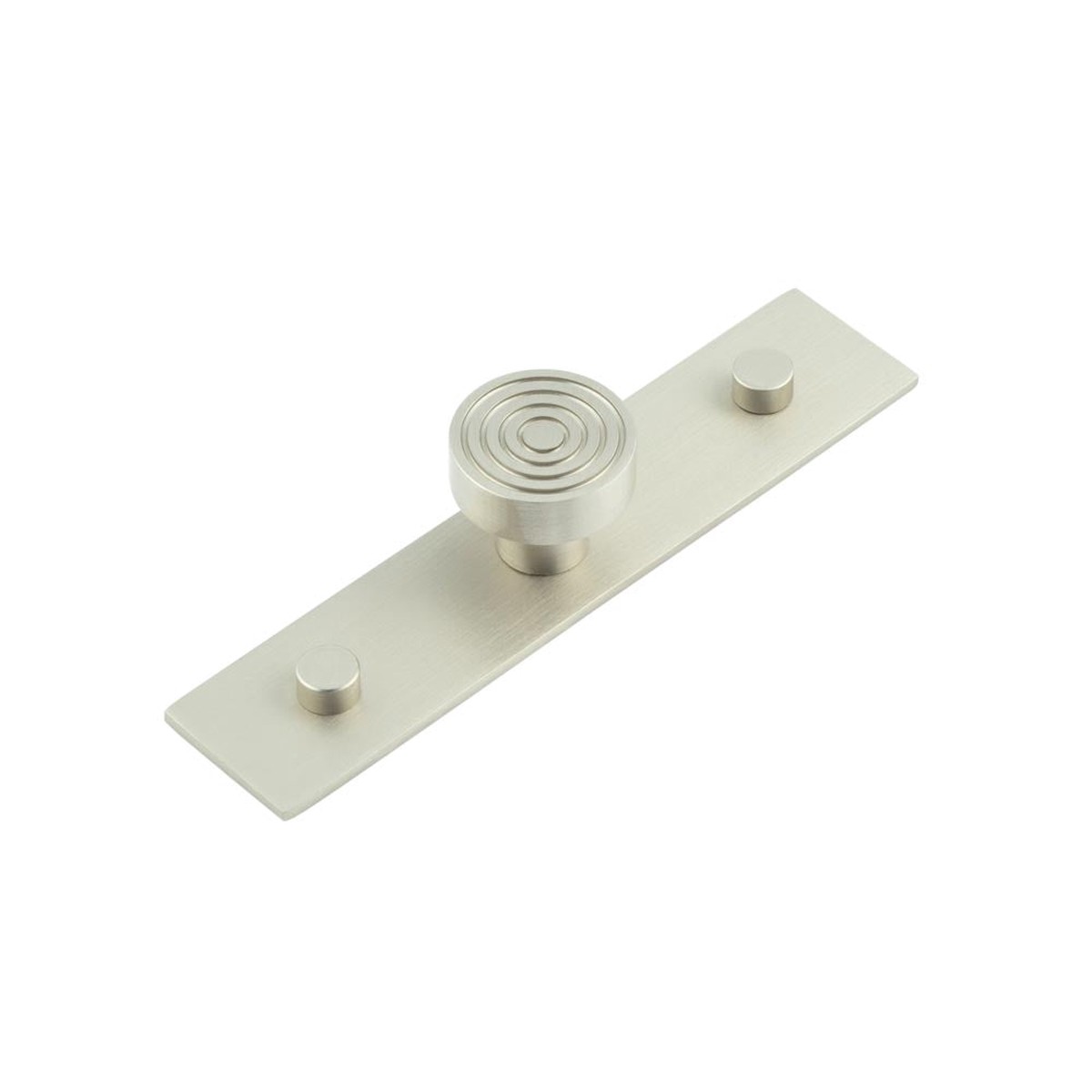 Hoxton - Murray Cupboard Knobs 30mm Plain Backplate Satin Nickel