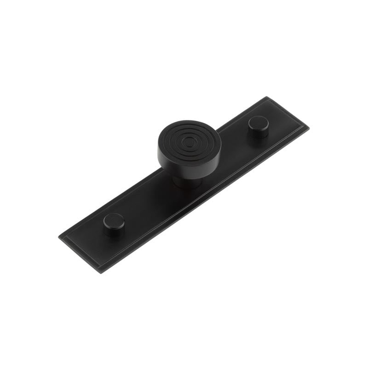 Hoxton - Murray Cupboard Knobs 30mm Stepped Backplate Black