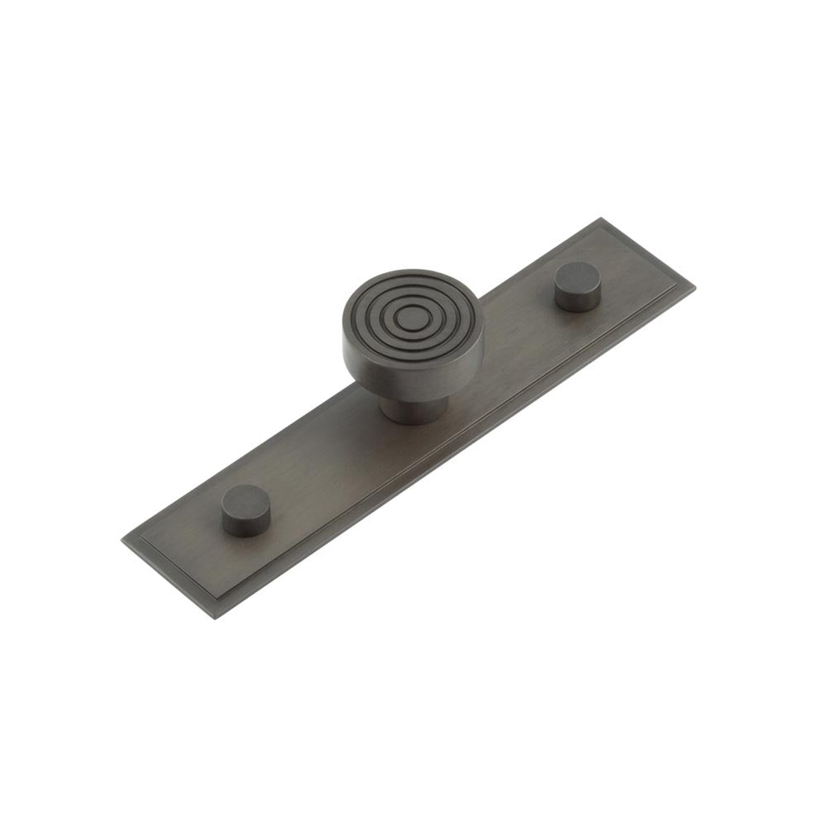 Hoxton - Murray Cupboard Knobs 30mm Stepped Backplate Dark Bronze