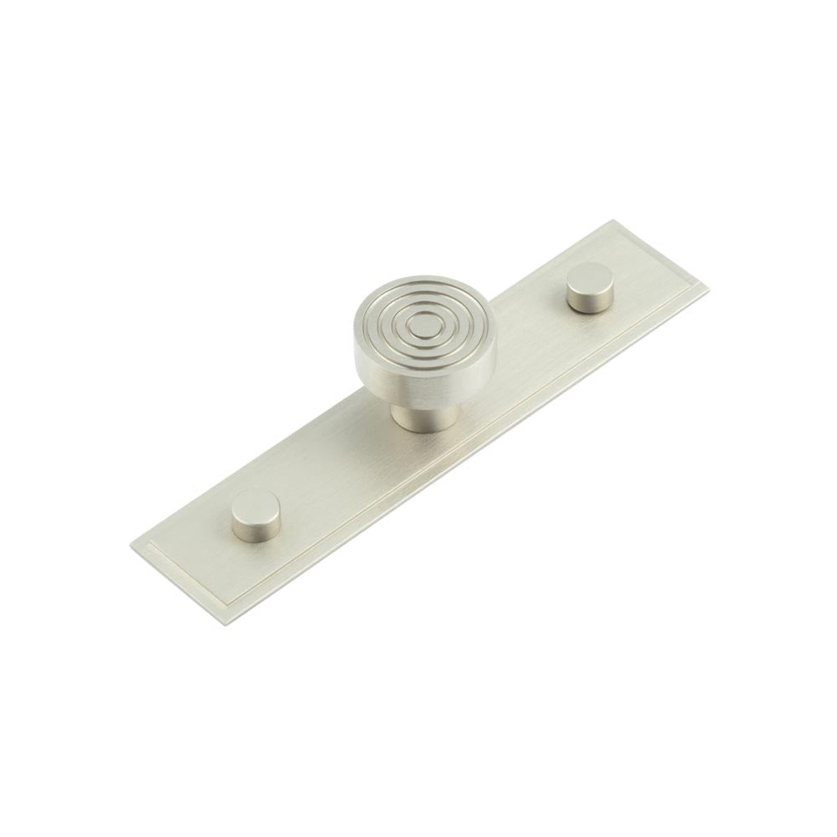 Hoxton - Murray Cupboard Knobs 30mm Stepped Backplate Satin Nickel