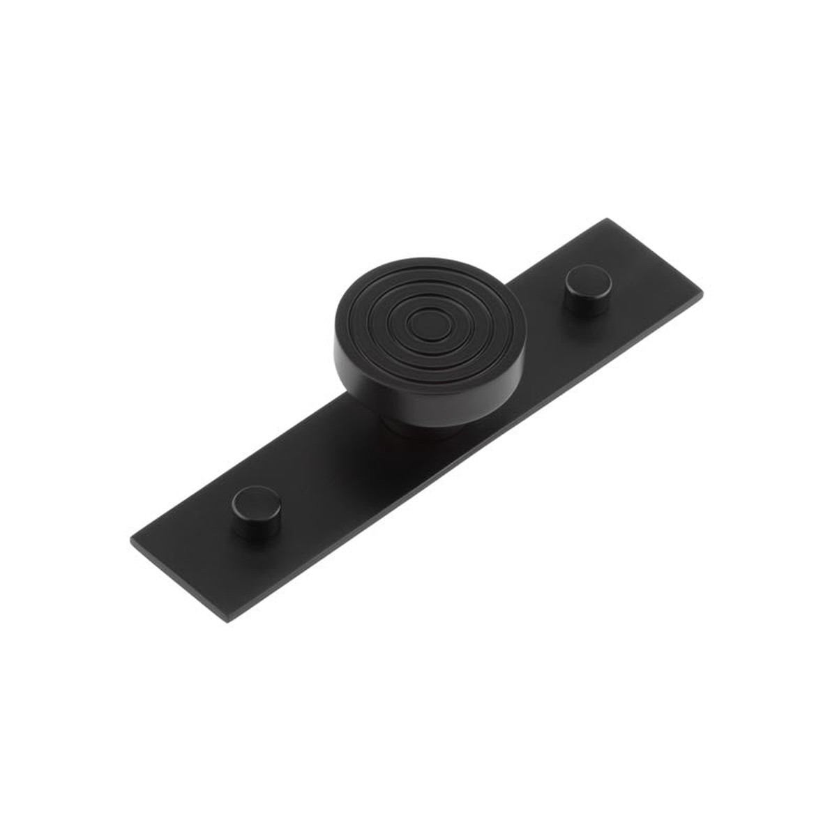 Hoxton - Murray Cupboard Knobs 40mm Plain Backplate Black