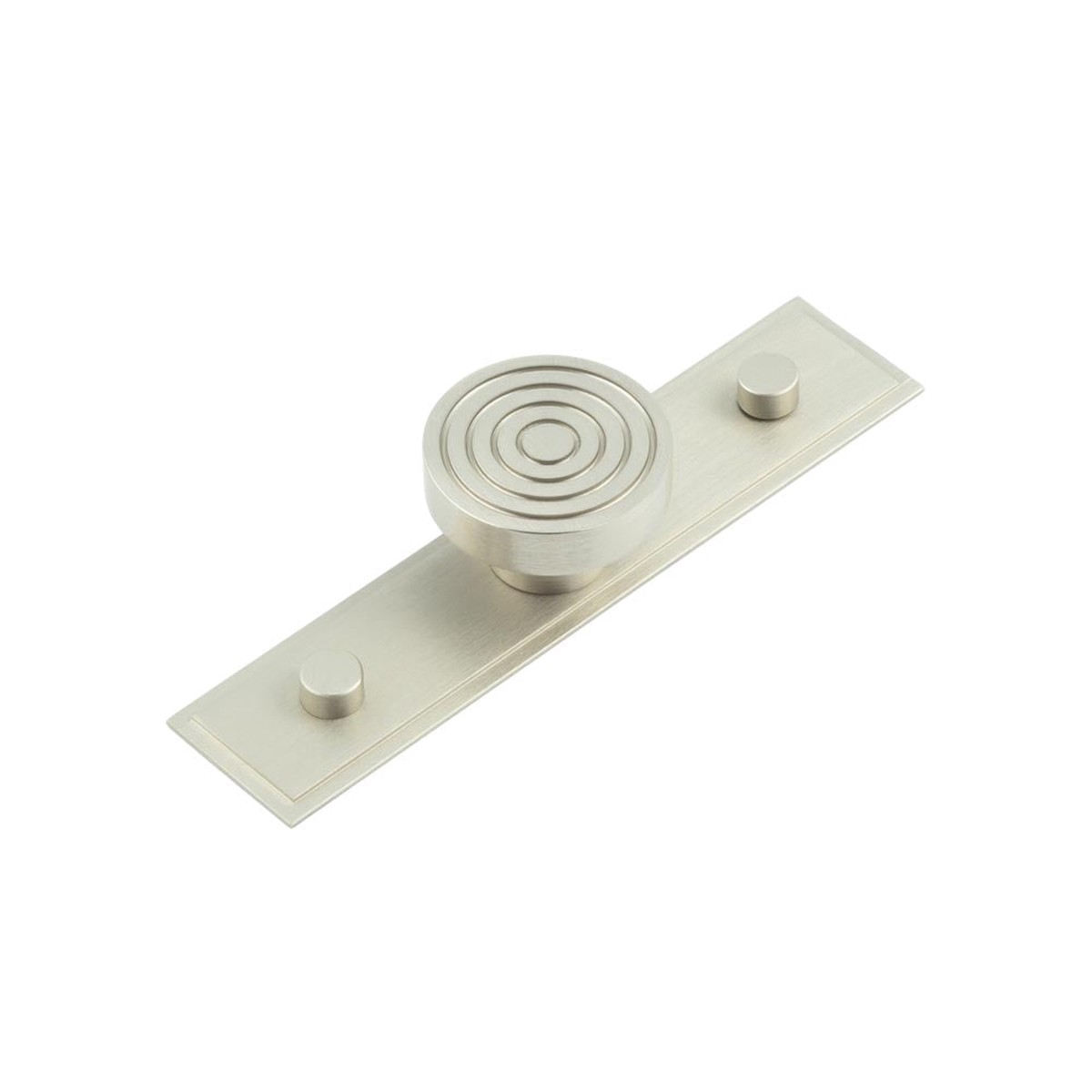 Hoxton - Murray Cupboard Knobs 40mm Stepped Backplate Satin Nickel