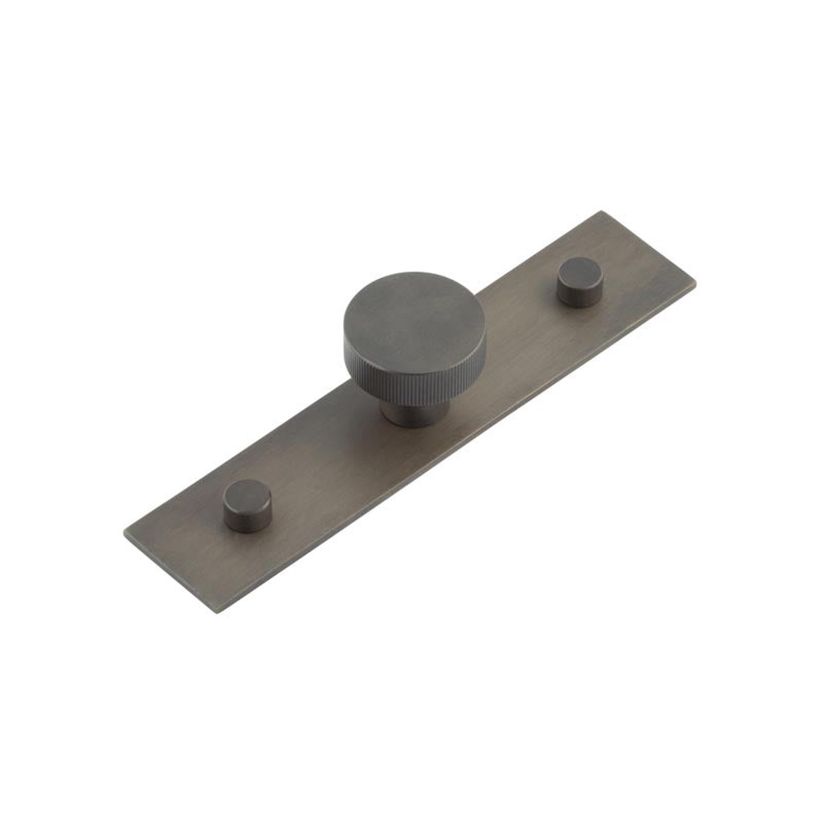 Hoxton - Thaxted Cupboard Knobs 30mm Plain Backplate Dark Bronze