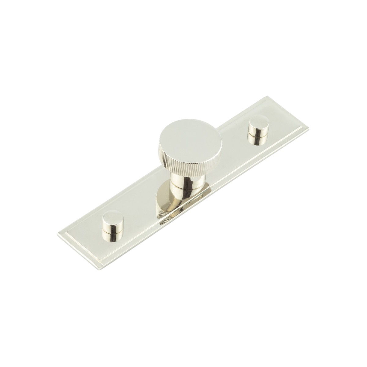 Hoxton - Thaxted Cupboard Knobs 30mm Stepped Backplate Polished Nickel