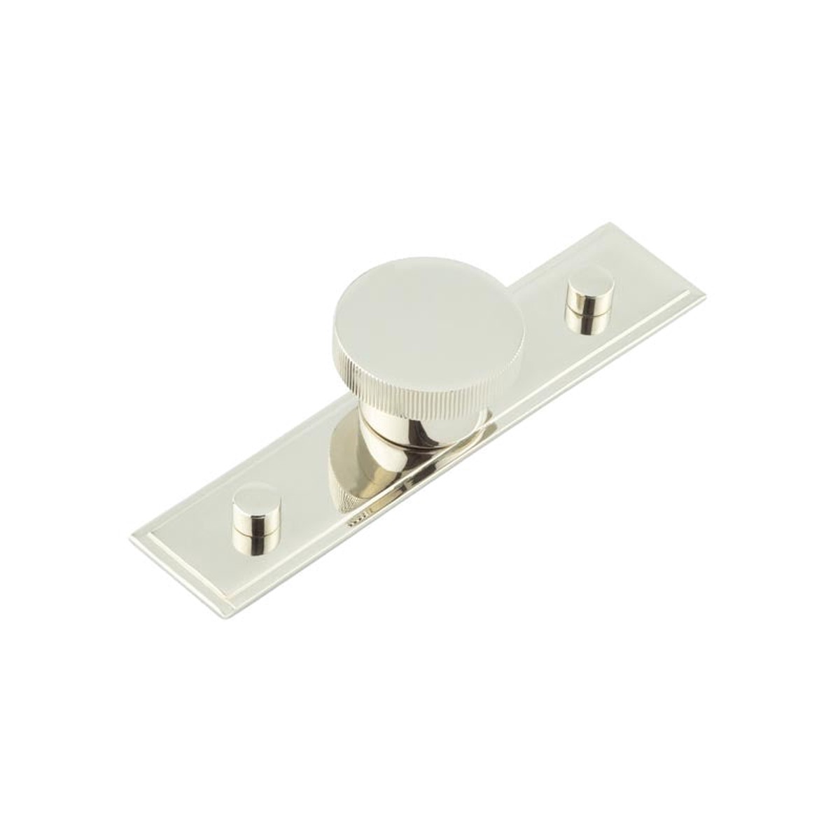 Hoxton - Thaxted Cupboard Knobs 40mm Stepped Backplate Polished Nickel