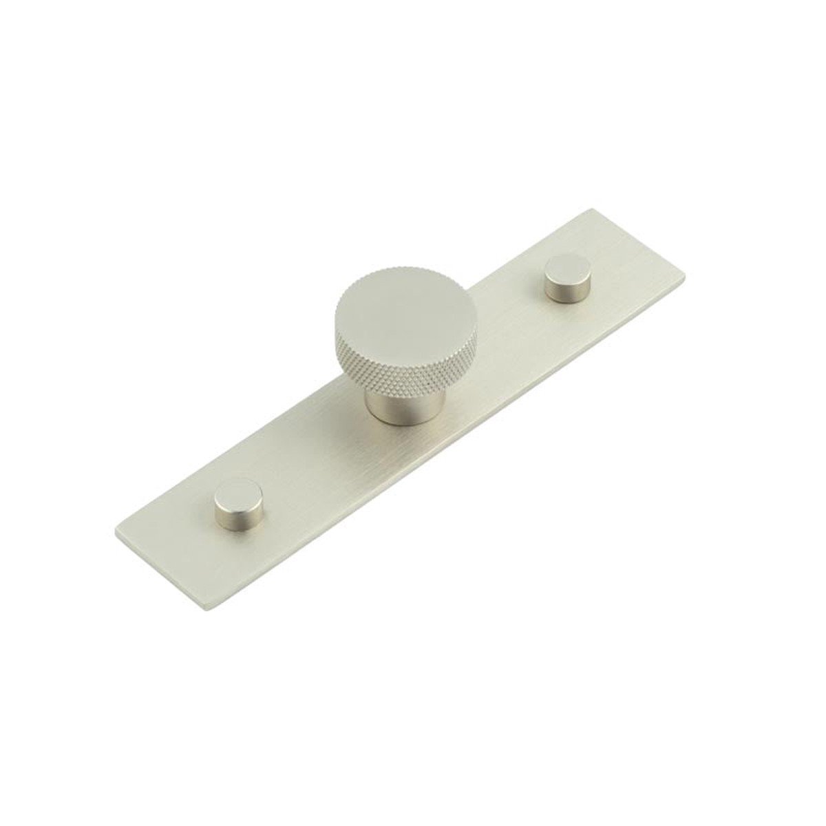 Hoxton - Wenlock Cupboard Knobs 30mm Plain Backplate Satin Nickel
