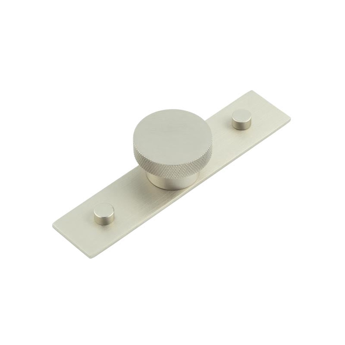 Hoxton - Wenlock Cupboard Knobs 40mm Plain Backplate Satin Nickel