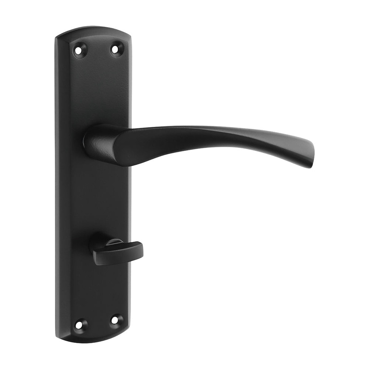 Timco - Zeta Bathroom Handles - Matt Black 175 x 45 (1 Pairs Blister Pack)
