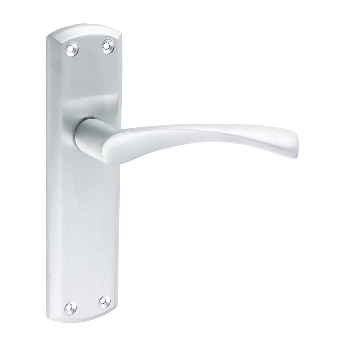 Timco - Zeta Latch Handles - Satin Chrome 175 x 45 (1 Pairs Blister Pack)