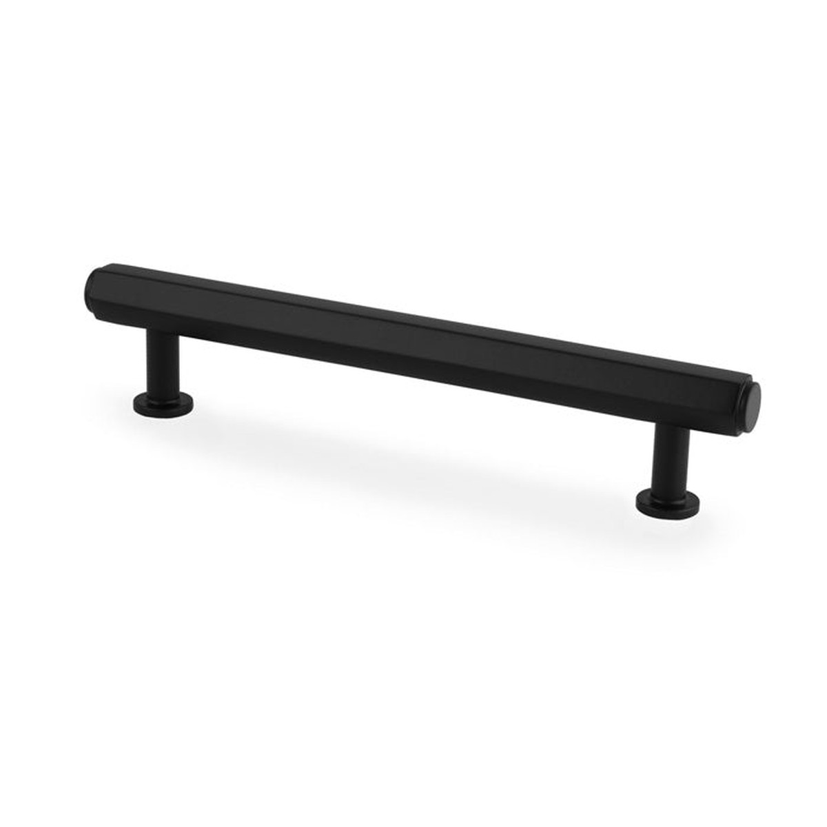 Alexander & Wilks - Vesper Hex T - Bar Cabinet Pull - Black - 128mm C/C