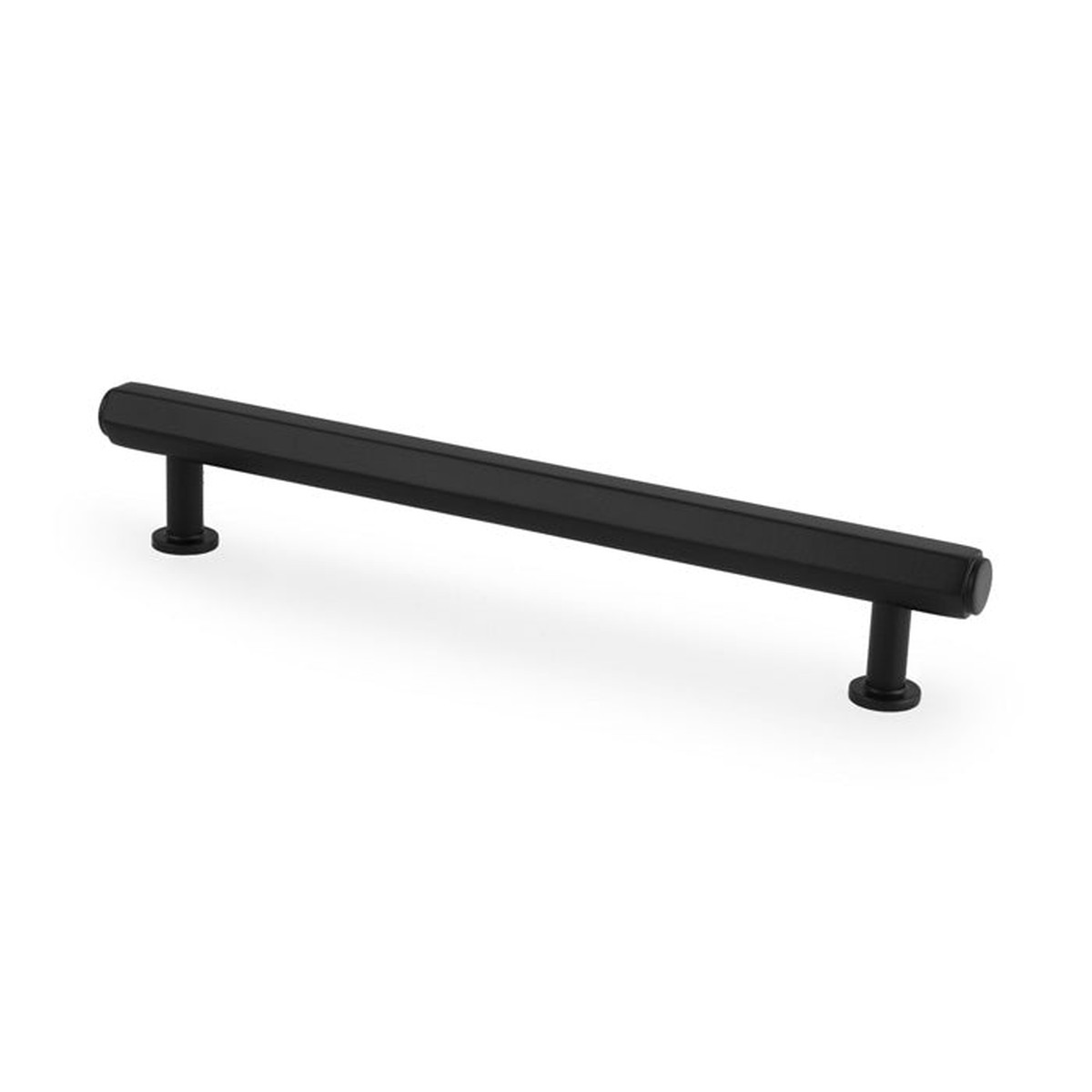 Alexander & Wilks - Vesper Hex T - Bar Cabinet Pull - Black - 160mm C/C