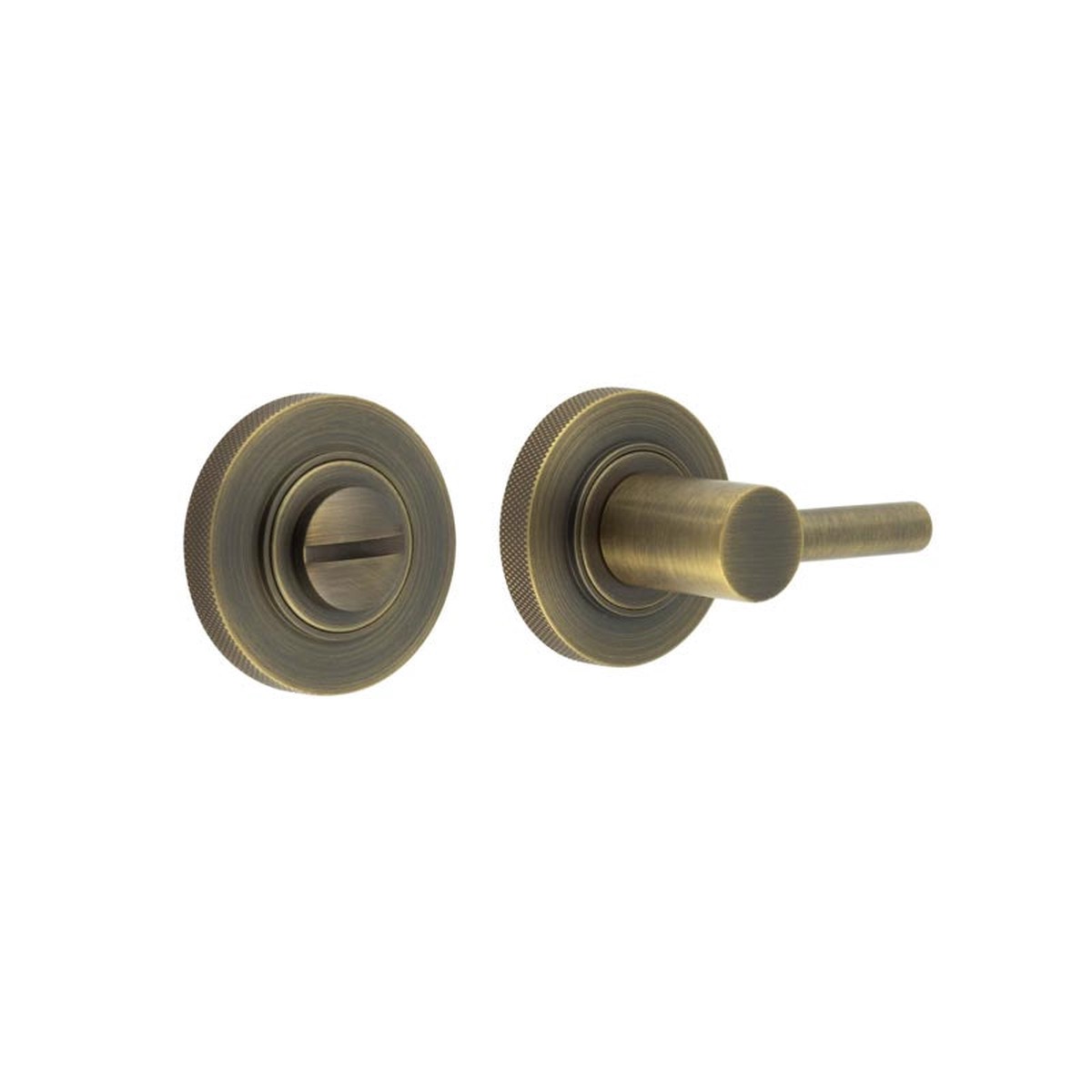 Burlington - Easy Turn & Release Knurled Rose Antique Brass