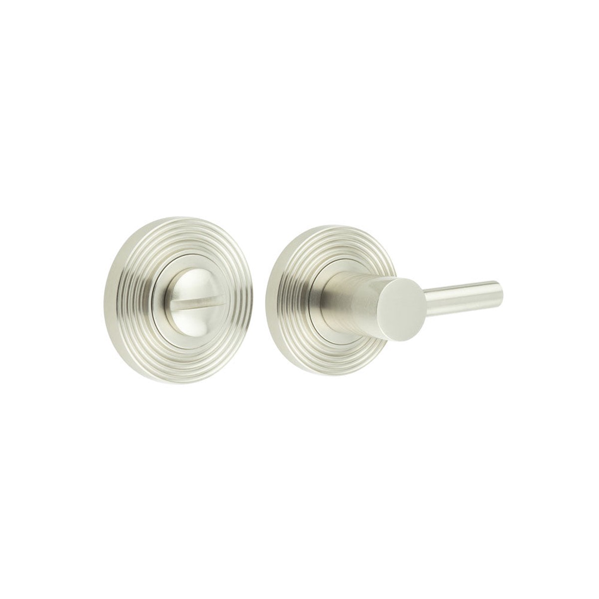 Burlington - Easy Turn & Release Reeded Rose Satin Nickel