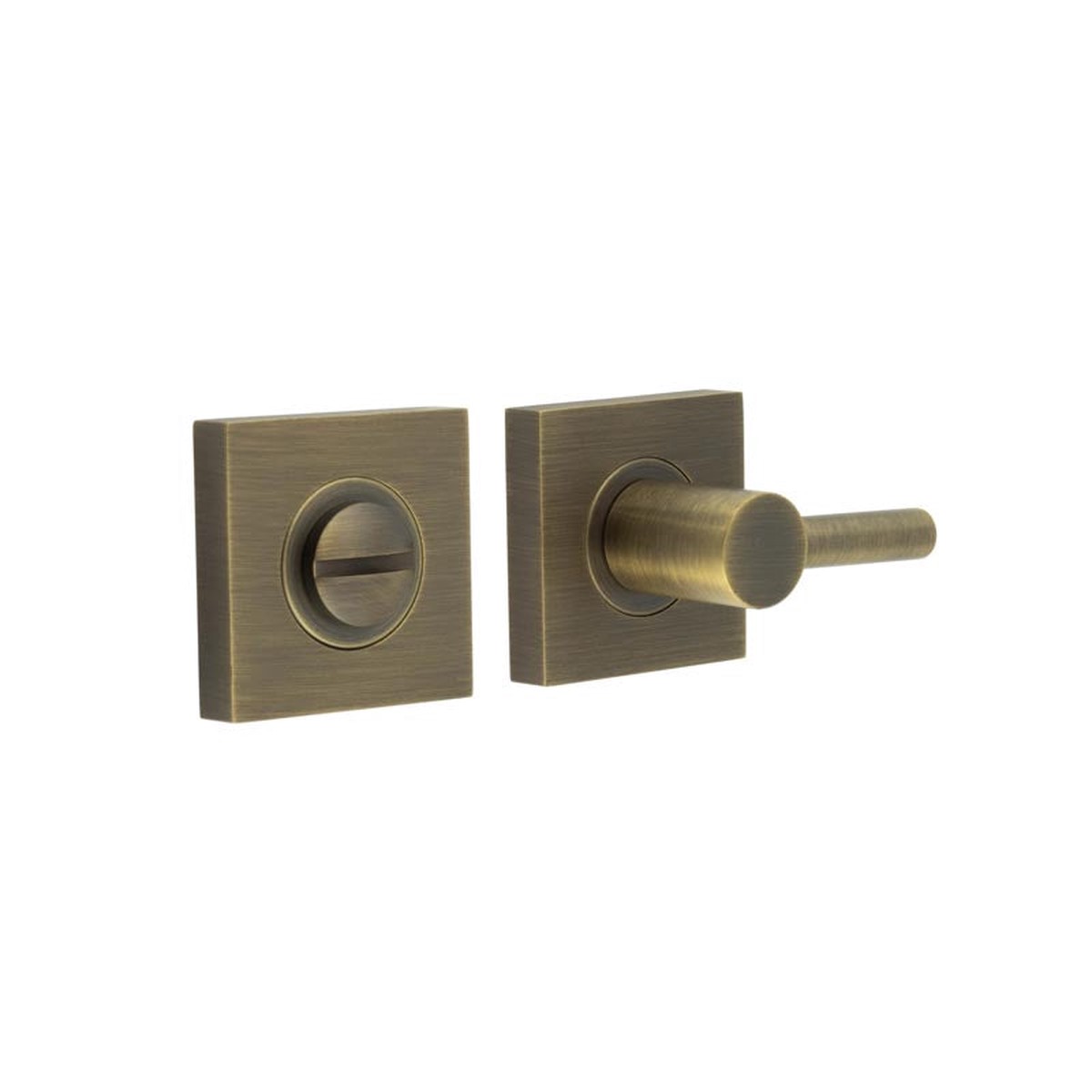 Burlington - Easy Turn & Release Square Plain Rose Antique Brass