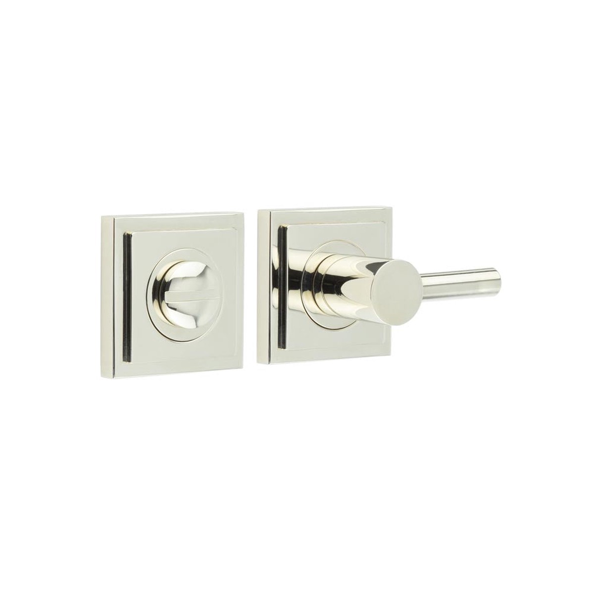 Burlington - Easy Turn & Release Square Stepped Rose Polished Nickel