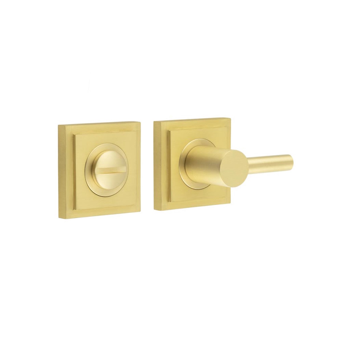Burlington - Easy Turn & Release Square Stepped Rose Satin Brass