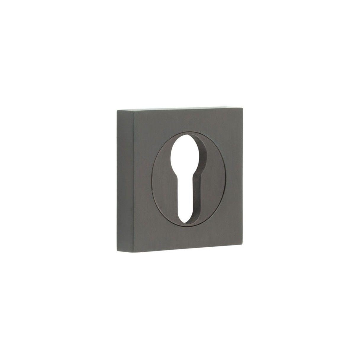 Burlington - Euro Profile Escutcheons Square Plain Rose Dark Bronze