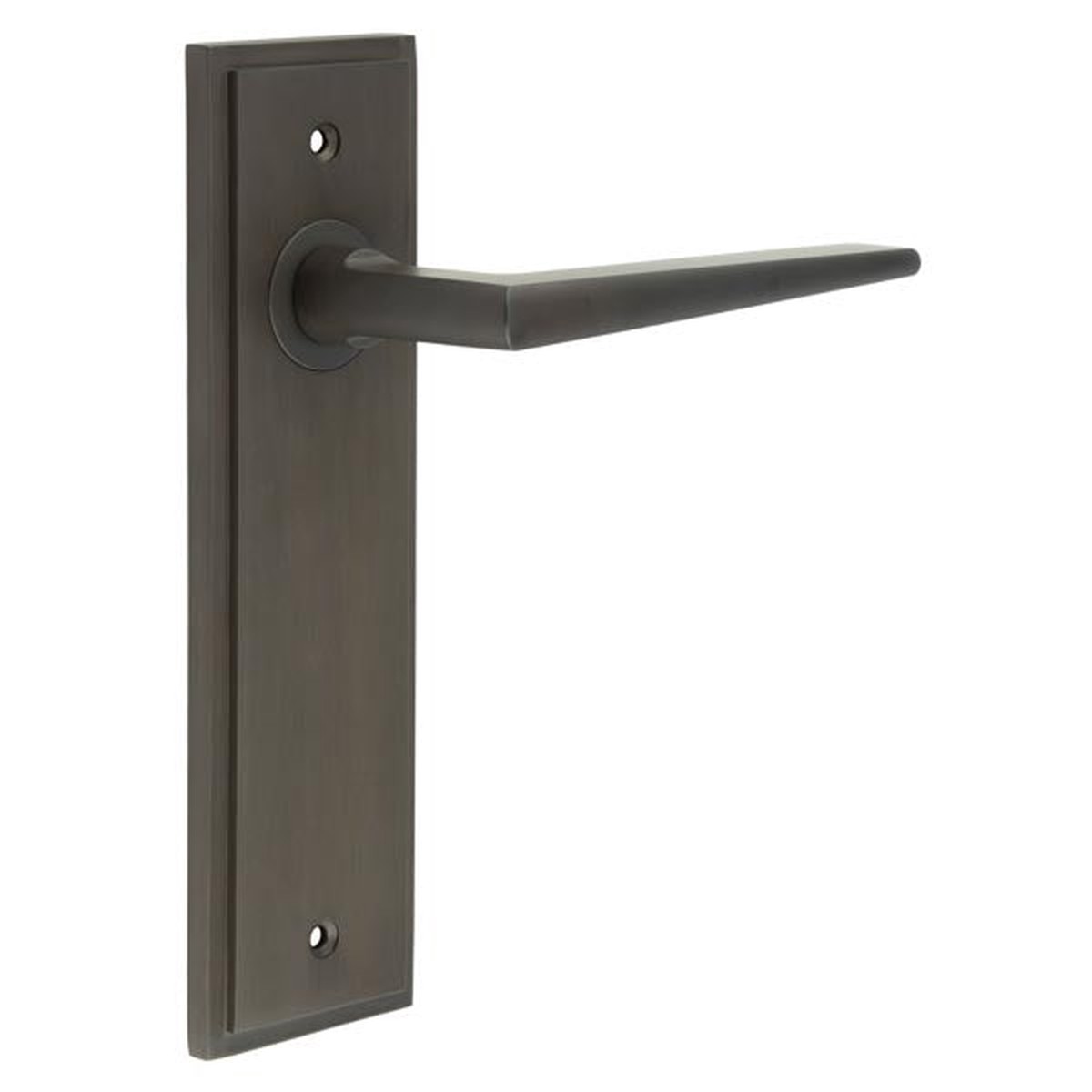 Burlington - Mayfair Door Handle Latch Backplate Dark Bronze