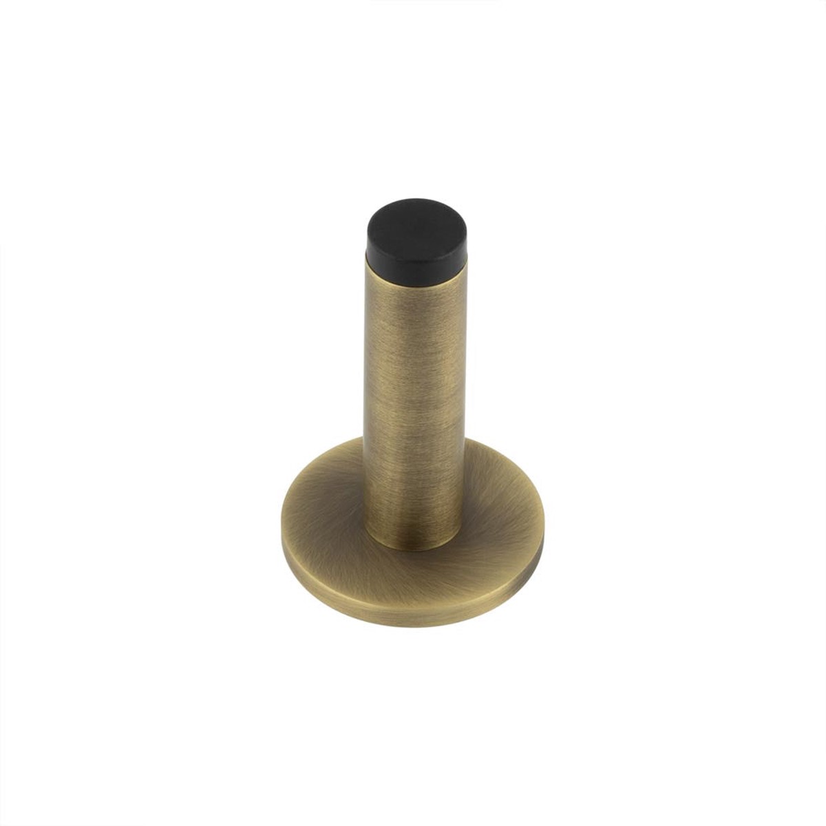 Burlington - Plain Wall Mounted Door Stops Plain Rose Antique Brass