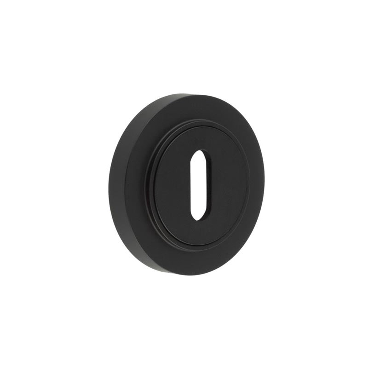 Burlington - Standard Keyway Escutcheons Plain Rose Black