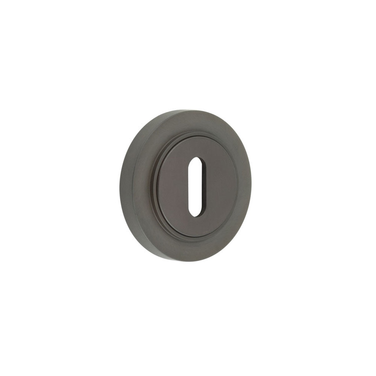 Burlington - Standard Keyway Escutcheons Plain Rose Dark Bronze