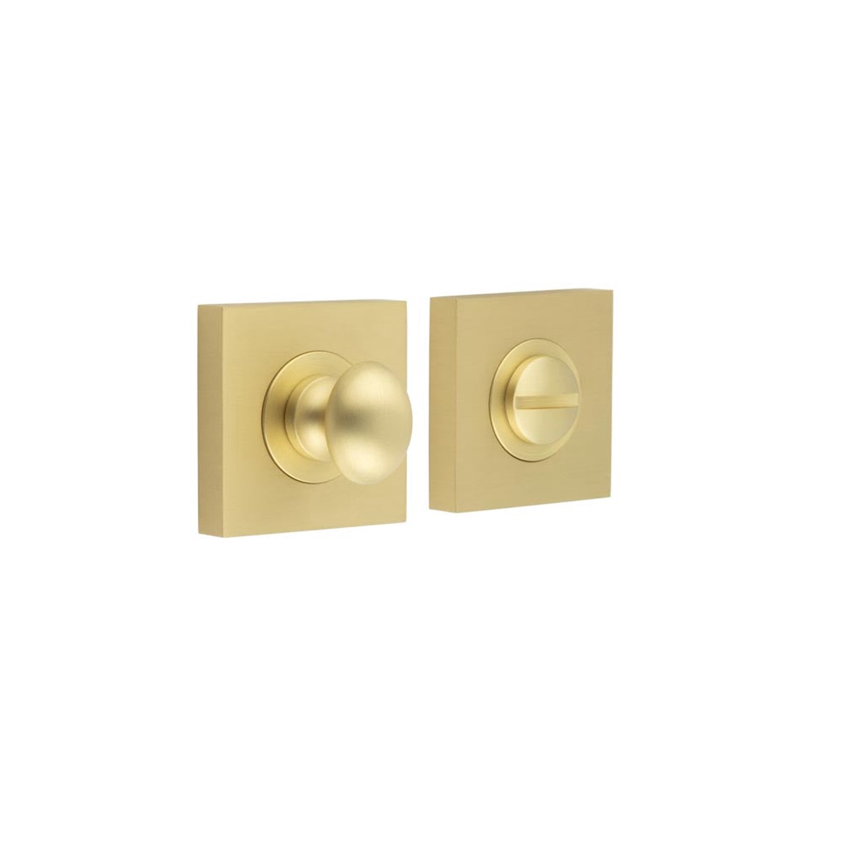 Burlington - Turns & Releases Inner 1 Square Plain Rose Satin Brass
