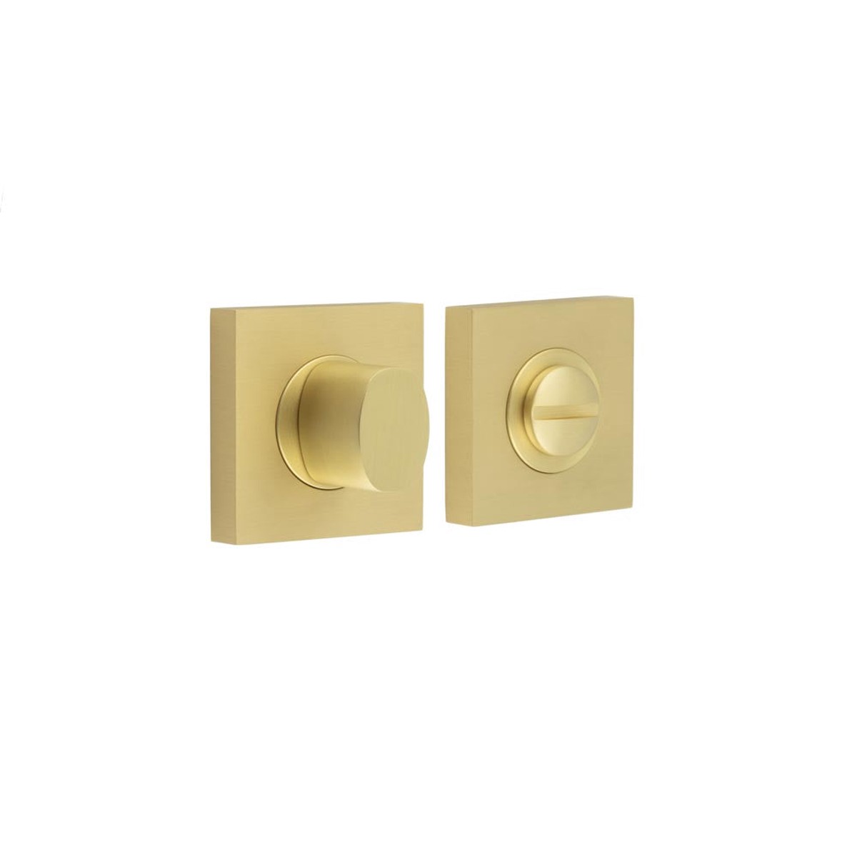 Burlington - Turns & Releases Inner 3 Square Plain Rose Satin Brass
