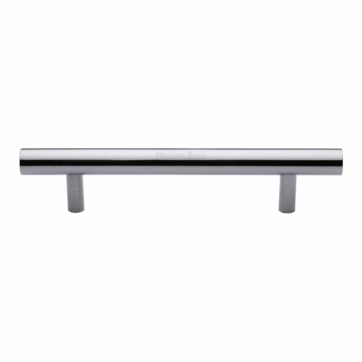 Heritage Brass Door Pull Handle Bar Design 305mm Polished Chrome Finish