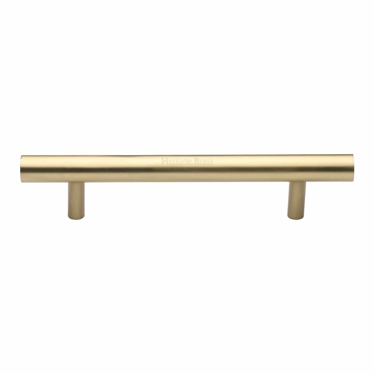 Heritage Brass Door Pull Handle Bar Design 305mm Satin Brass Finish