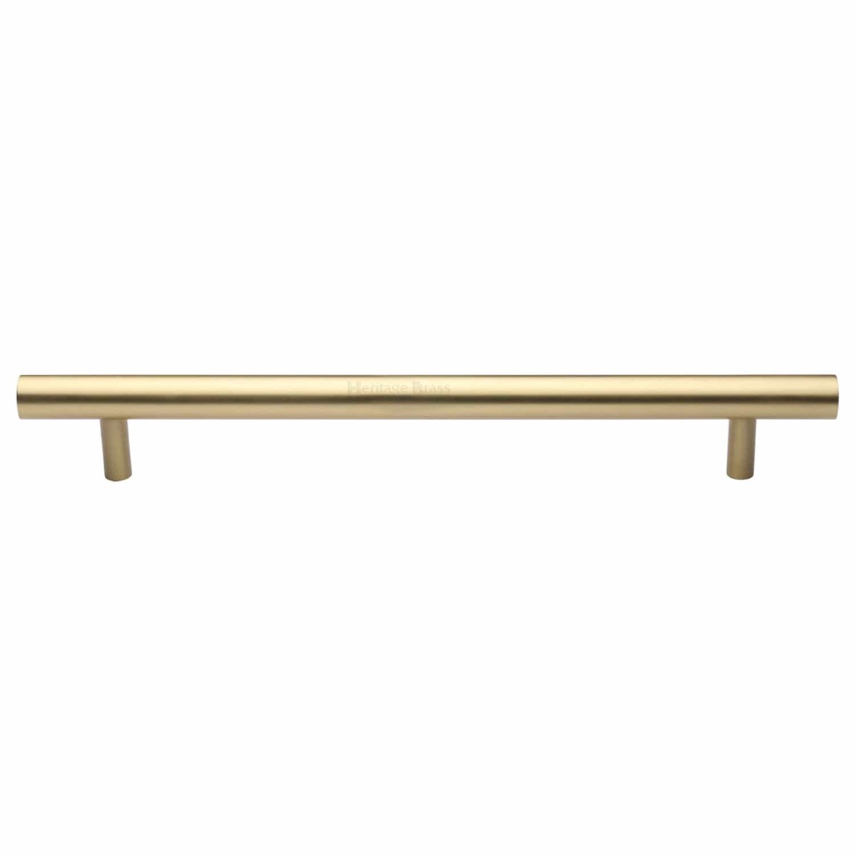 Heritage Brass Door Pull Handle Bar Design 457mm Satin Brass Finish