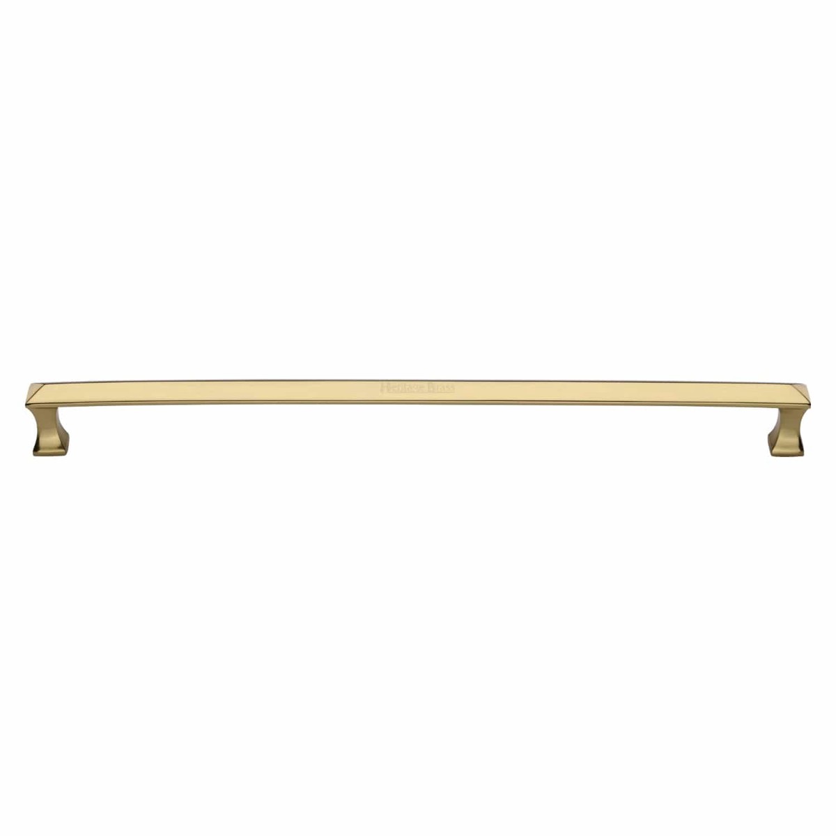 Heritage Brass Door Pull Handle Pyramid Design 478mm Polished Brass Finish