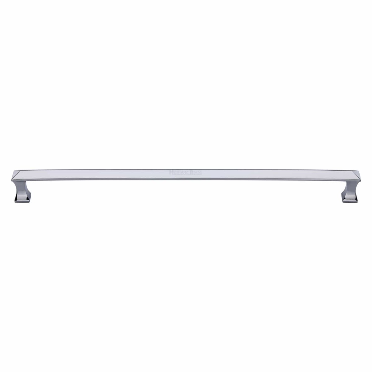 Heritage Brass Door Pull Handle Pyramid Design 478mm Polished Chrome Finish