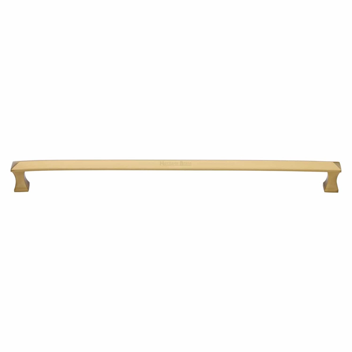 Heritage Brass Door Pull Handle Pyramid Design 478mm Satin Brass Finish