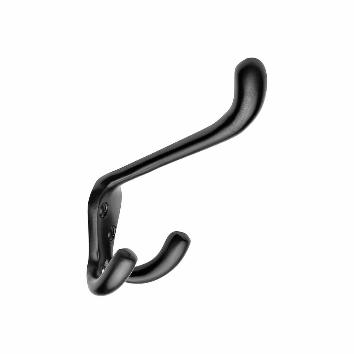 Heritage Brass Hat and Coat Hook Matt Black Finish