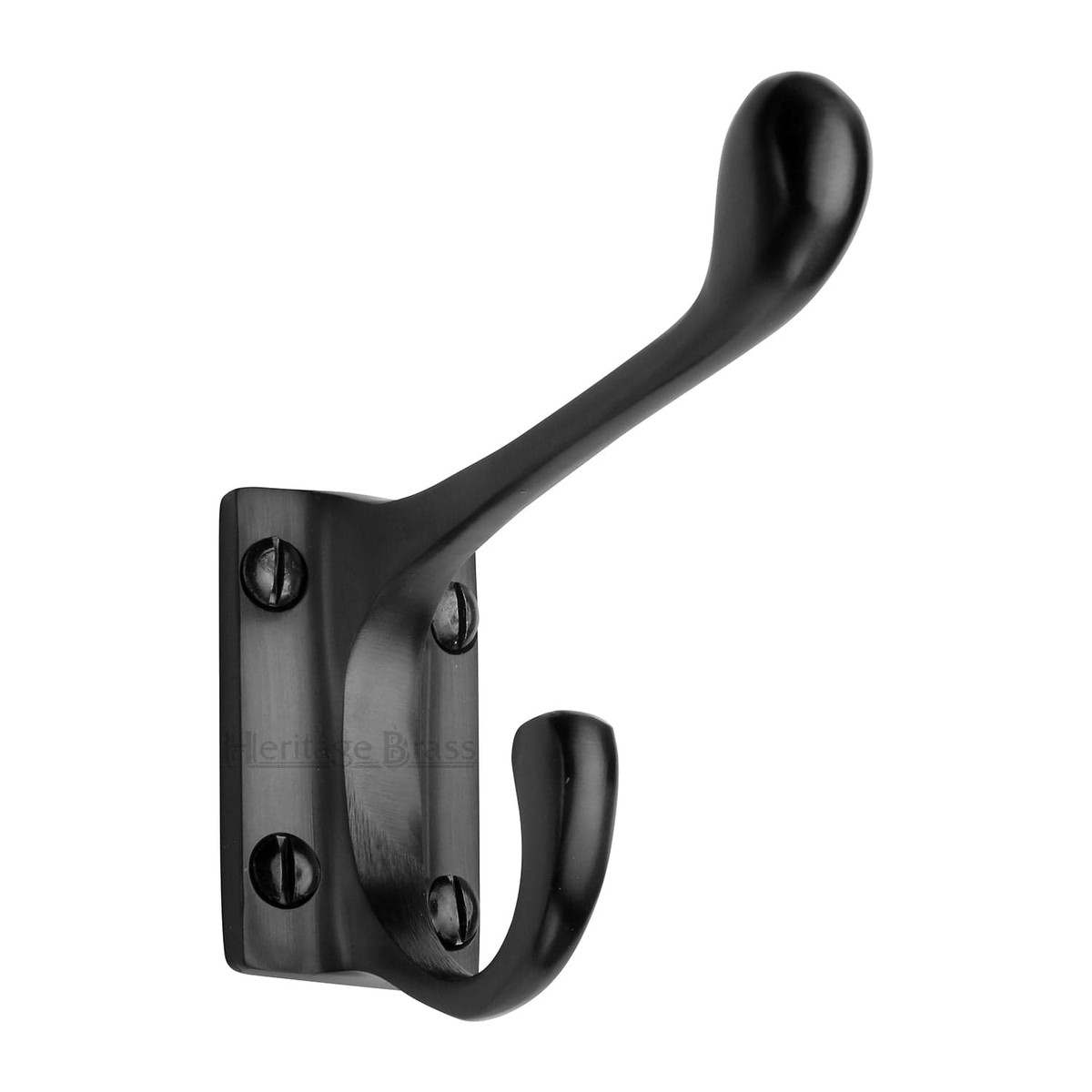 Heritage Brass Hat & Coat Hook Matt Black Finish