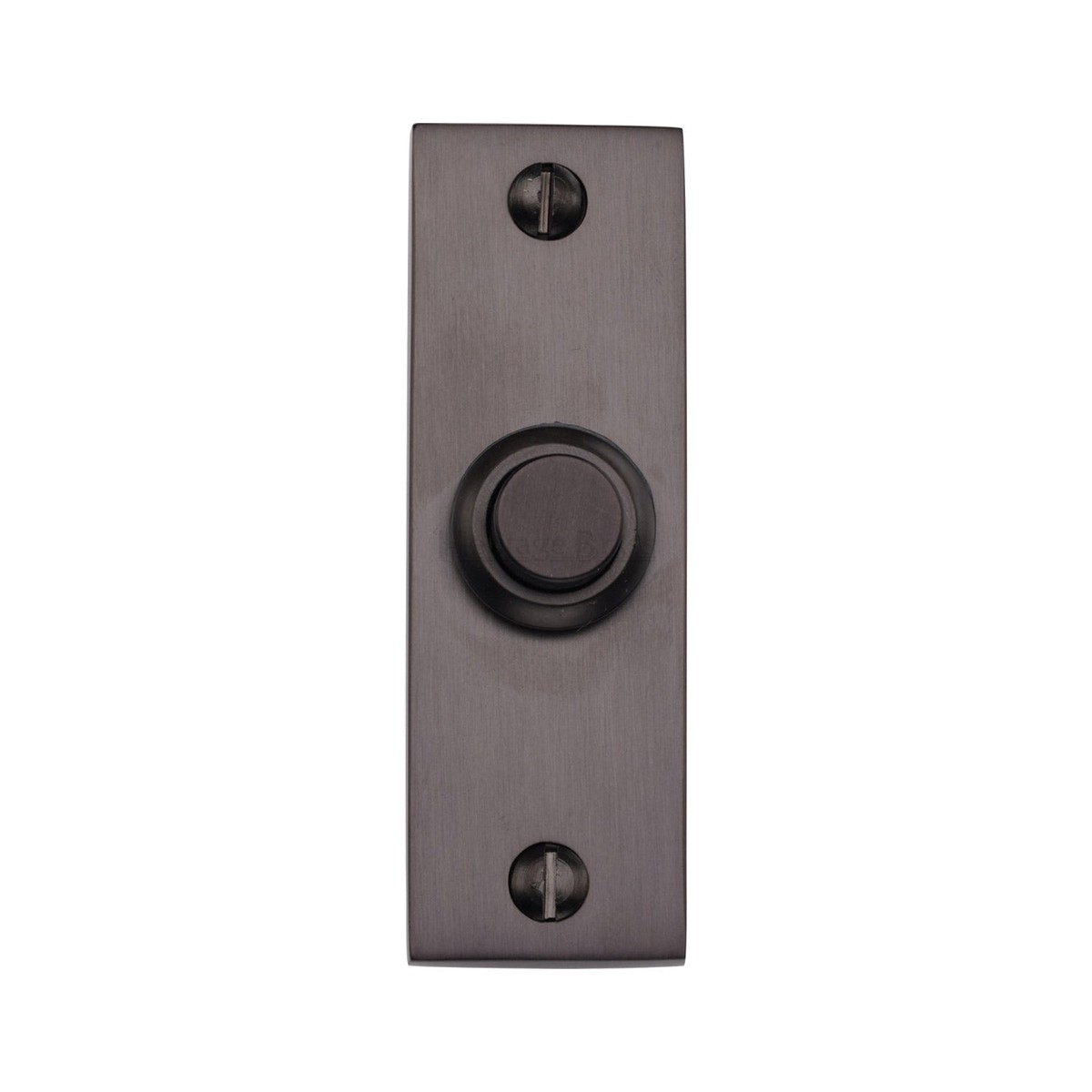 Heritage Brass Rectangular Bell Push Matt Bronze Finish