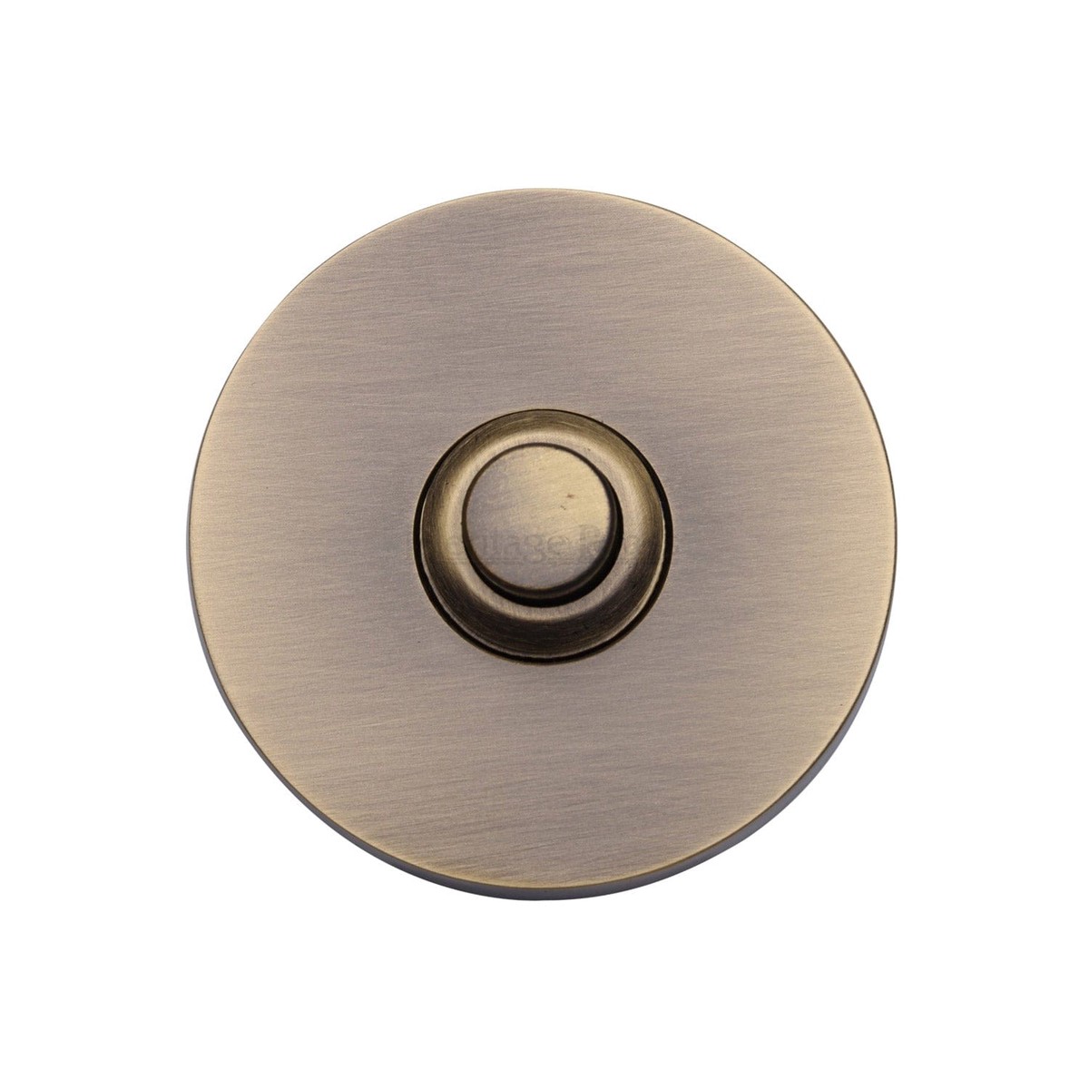 Heritage Brass Round Bell Push Antique Brass Finish