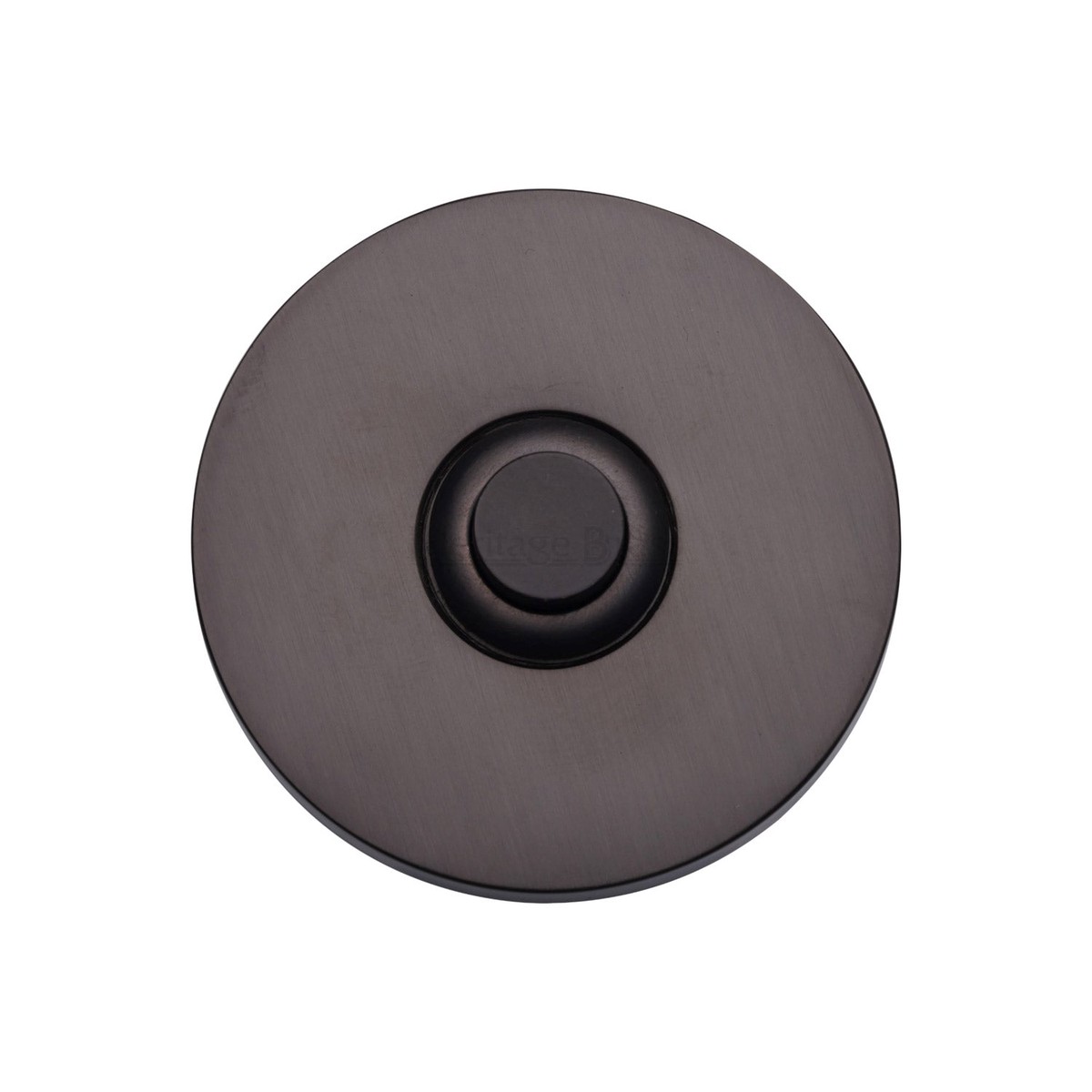 Heritage Brass Round Bell Push Matt Bronze Finish