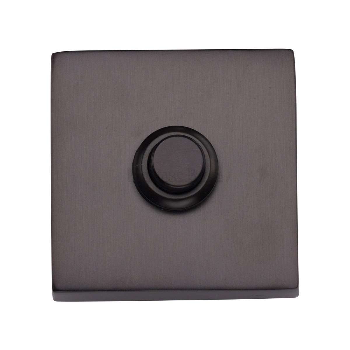 Heritage Brass Square Bell Push Matt Bronze Finish