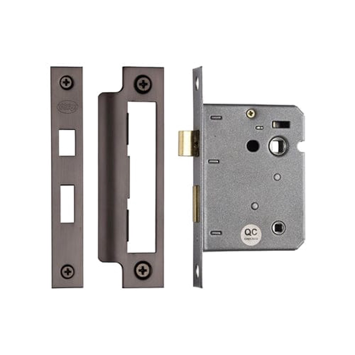 York Security Bathroom Lock 3 Matt Bronze Finish