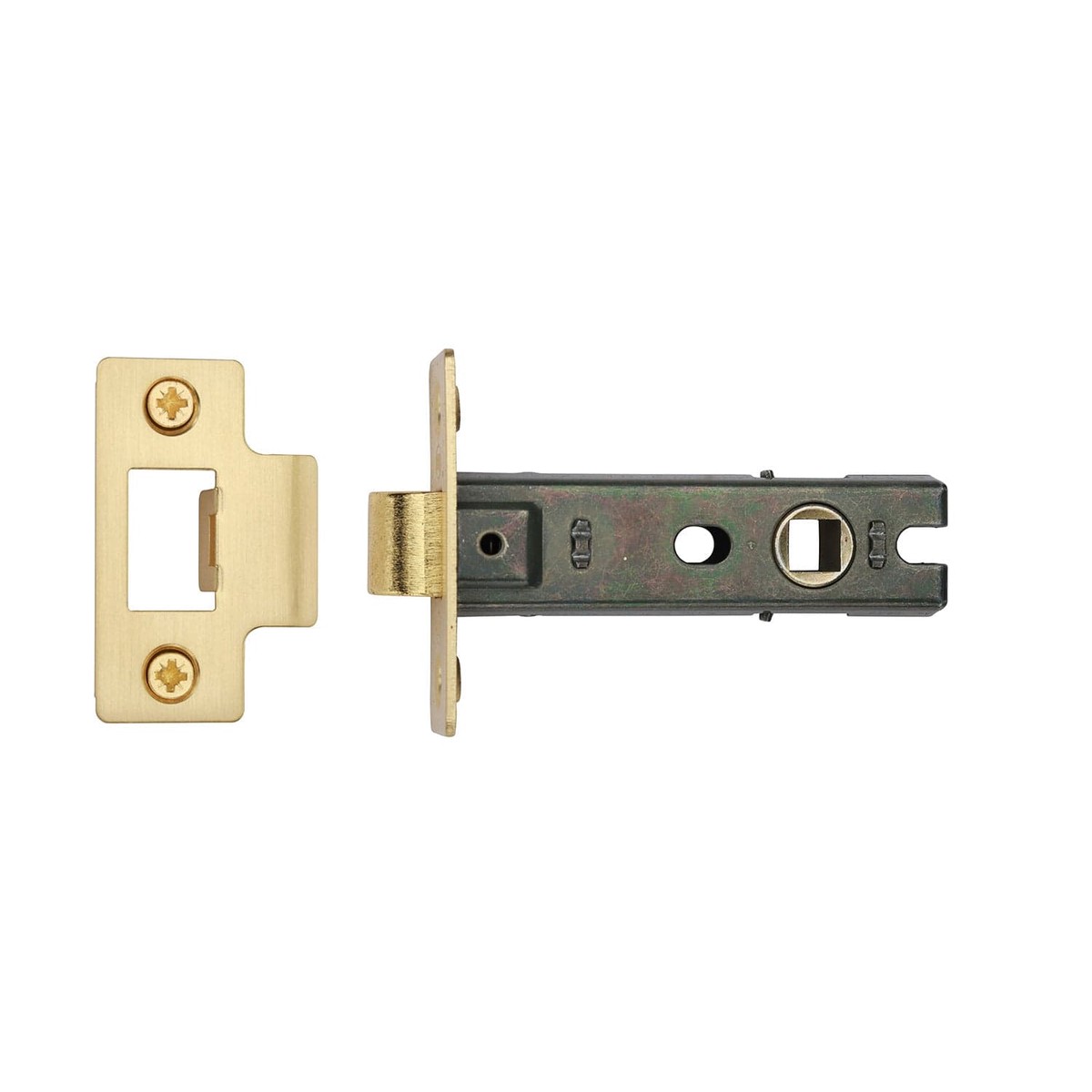 York Security Tubular Latch 3" Satin Brass Finish