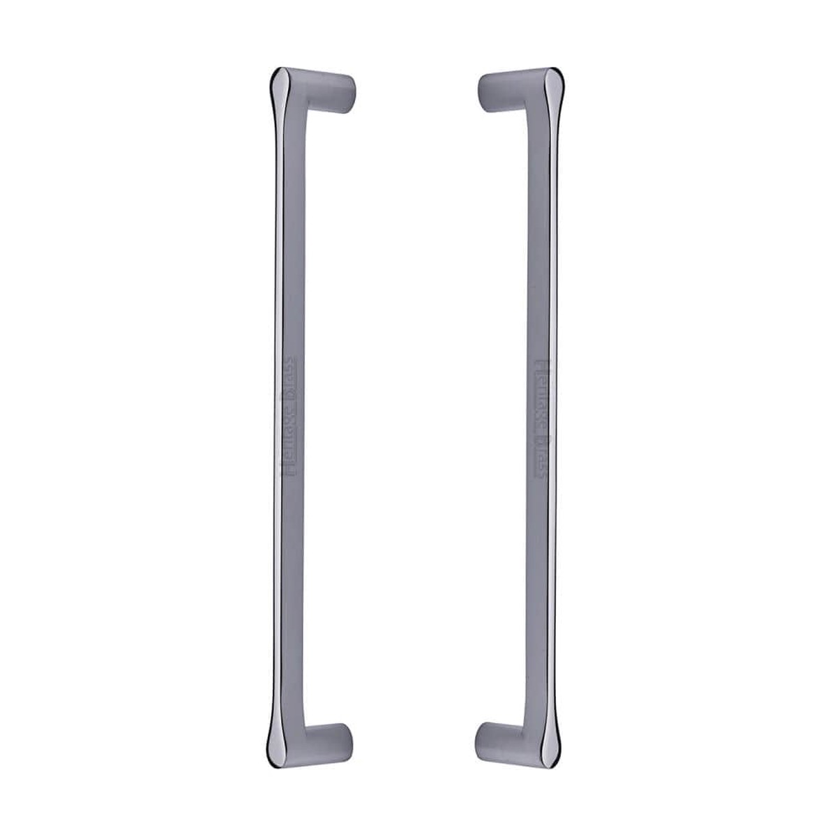 Heritage Brass Back to Back Door Pull Handle Gio Design 332mm Polished Chrome Finish
