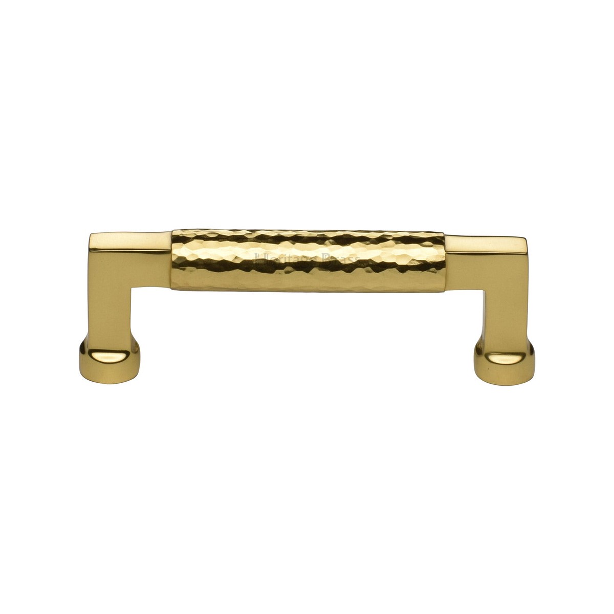 Heritage Brass Hammered Cabinet Pull 101mm Polished Brass Finish