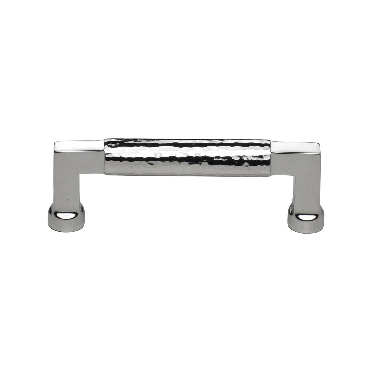 Heritage Brass Hammered Cabinet Pull 101mm Polished Chrome Finish