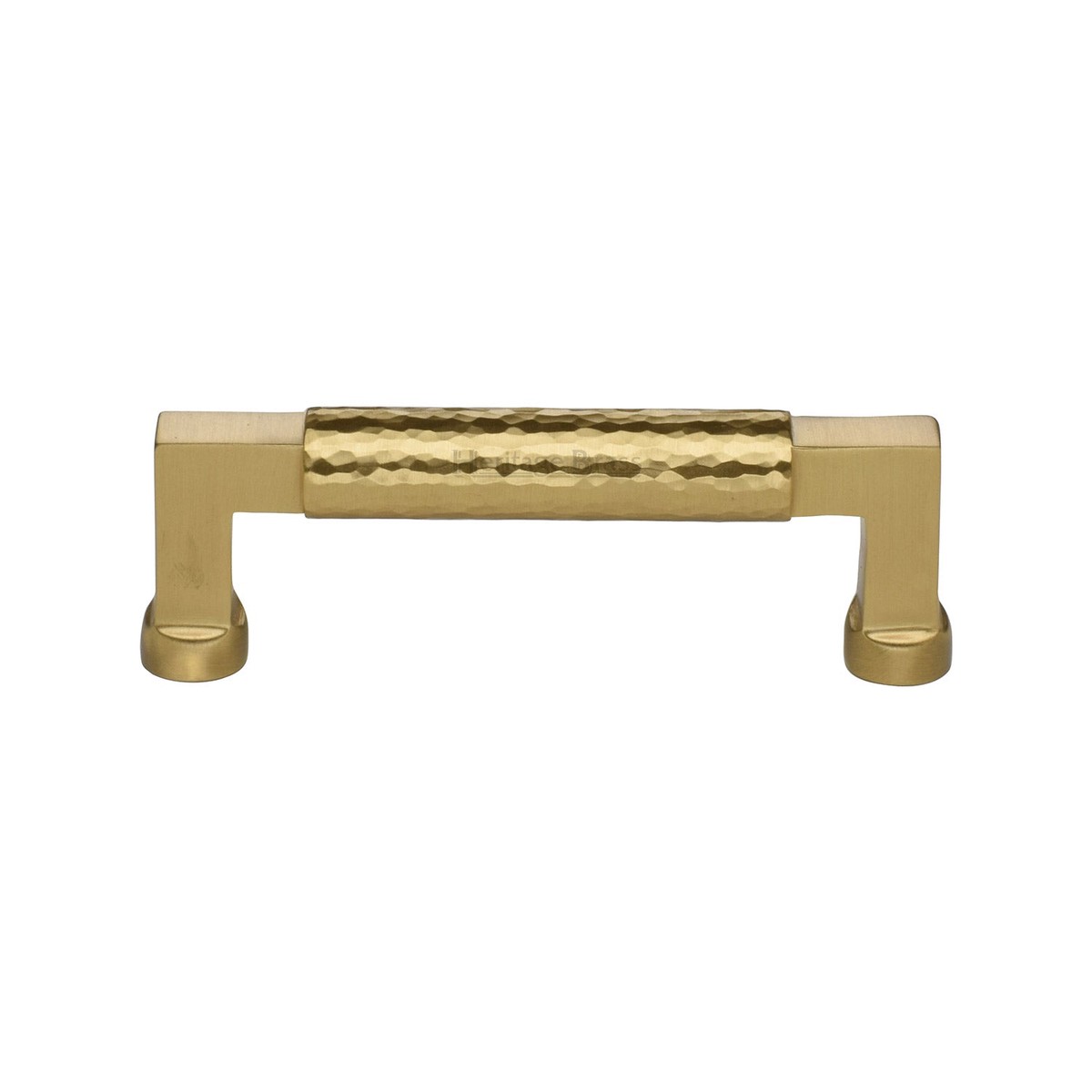 Heritage Brass Hammered Cabinet Pull 101mm Satin Brass Finish