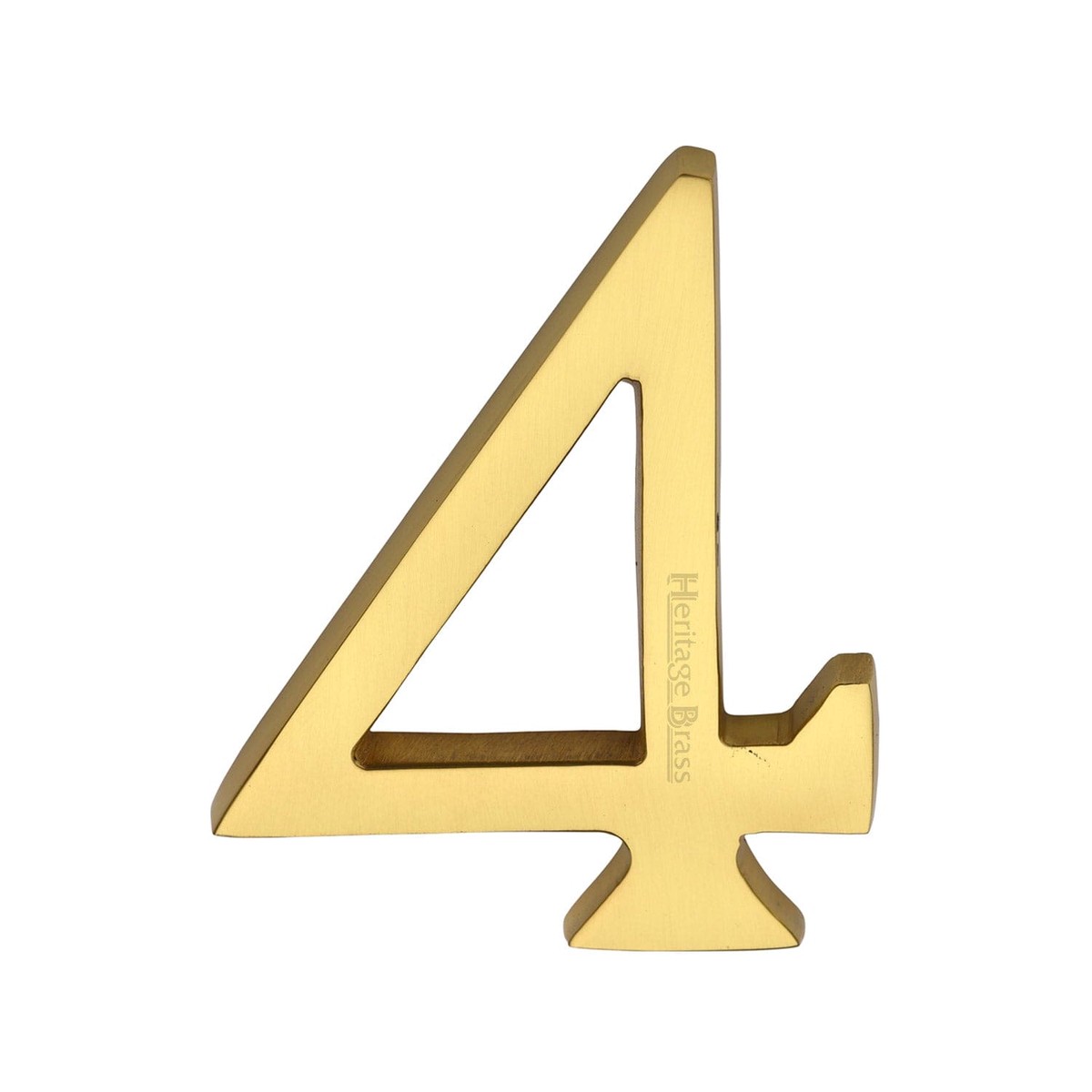 Heritage Brass Numeral 4 Concealed Fix 76mm (3") Matt Black